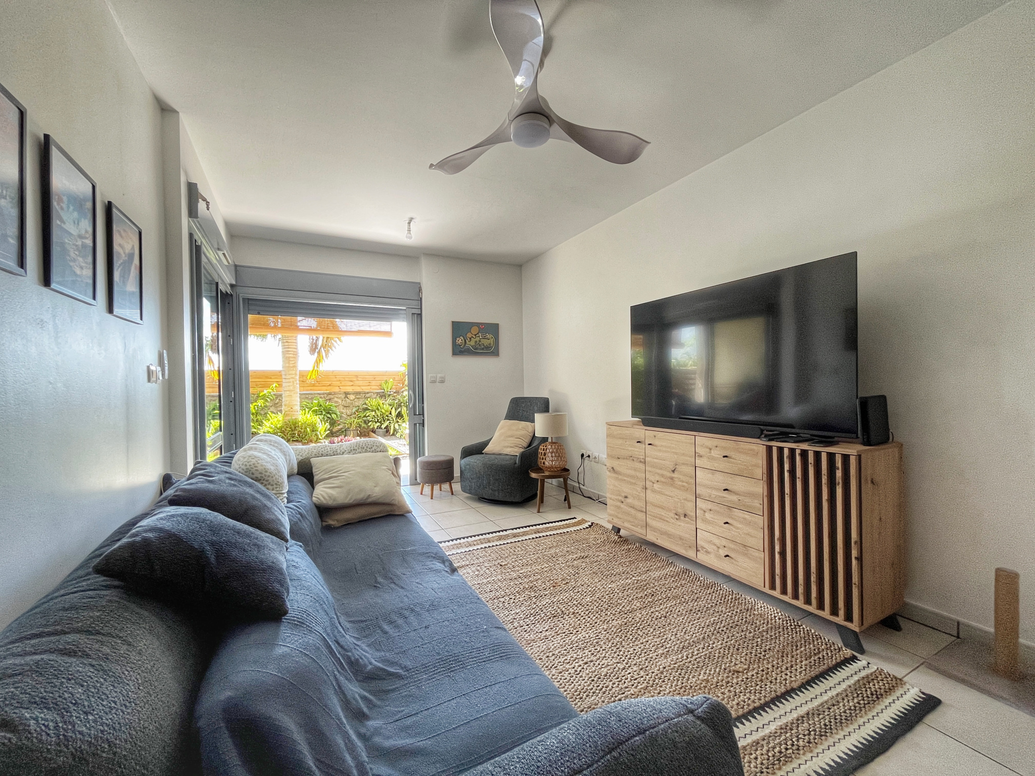 SAINTE MARIE (BEAU SÉJOUR) - APPARTEMENT T3 AVEC JARDIN VUE MER ET MONTAGNE