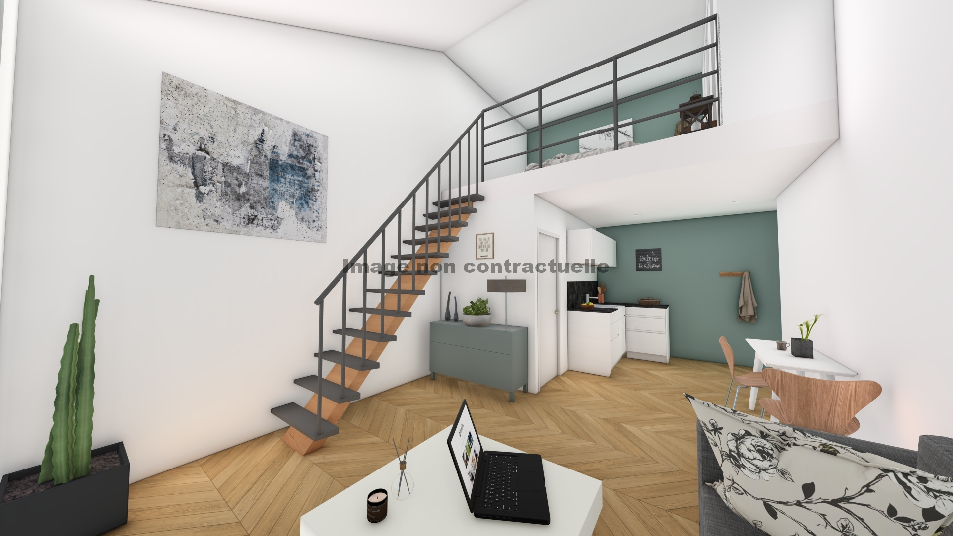 NIORT (HYPER CENTRE) - grand T1 BIS NEUF avec mezzanine AVENUE VERDUN - IMMEUBLE EN PIERRE CLASSÉ