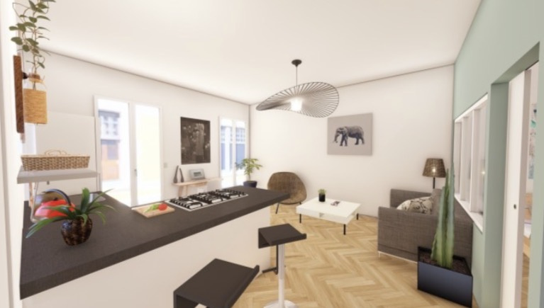 NIORT (HYPER CENTRE) - T2 NEUF avec mezzanine AVENUE VERDUN - IMMEUBLE EN PIERRE CLASSÉ